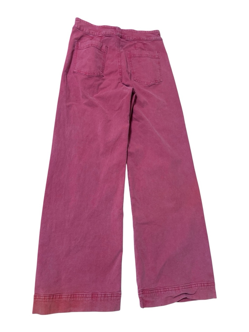 Pilcro High-Rise Wide-Leg Jeans in red - Picture 4 of 7